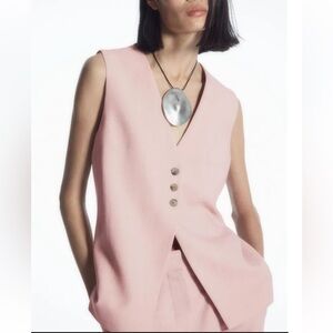 COS Dusty Pink Waistcoat